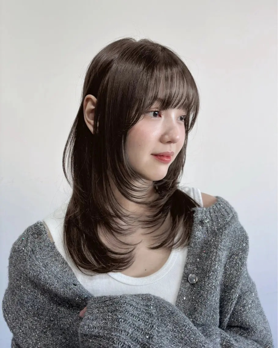 セミロング カラー 透明感カラー ボブ/ショート /sora🌙✨️のヘアスタイル