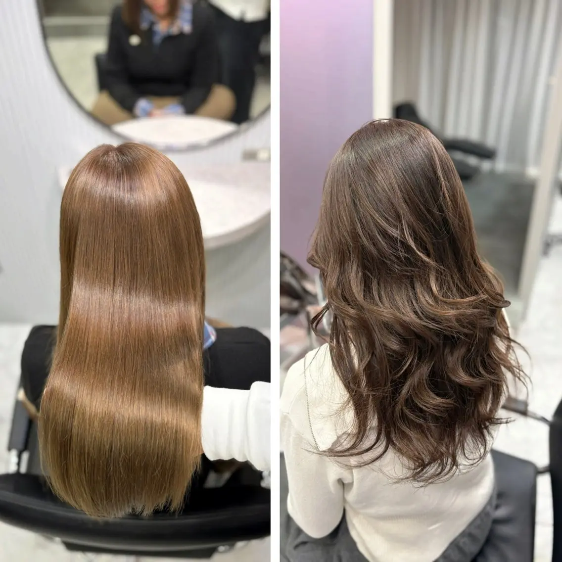 ロング カット ヘアカラー トリートメント RANSHELL RYUTOのヘアスタイル