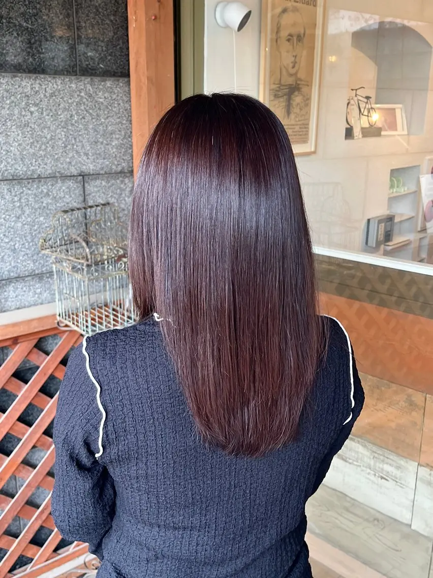 カラー ブラウンカラー カシス Mariko /透明感カラーのヘアスタイル