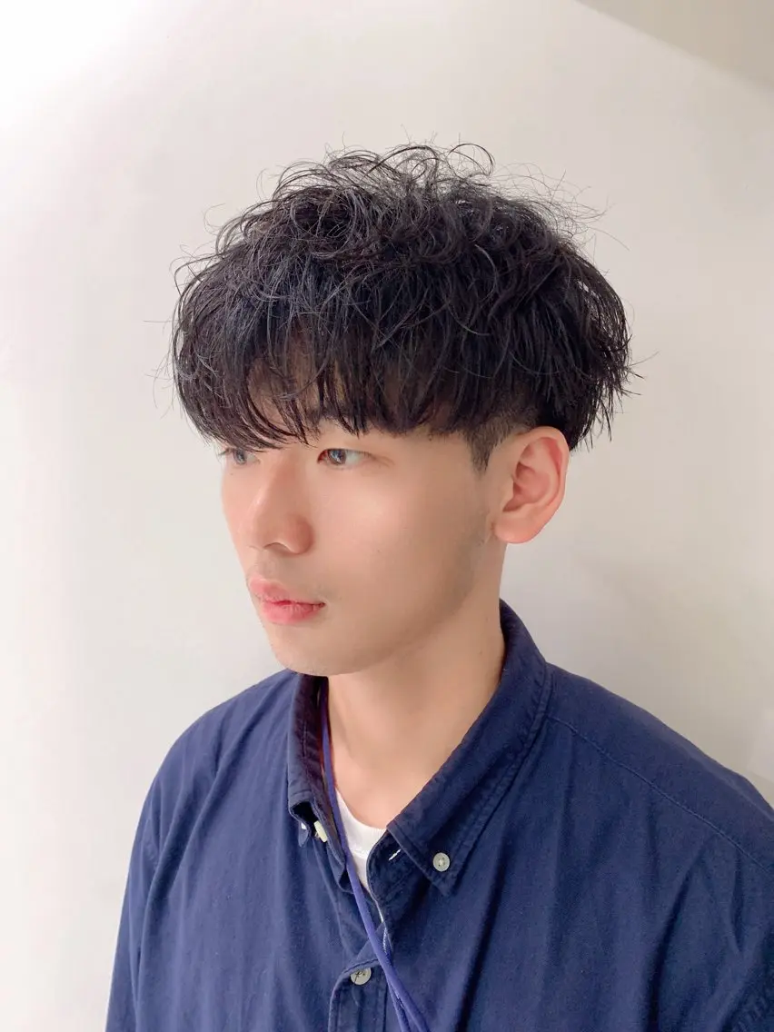 ショート パーマ メンズ [渋谷美容師] 玲弥のヘアスタイル