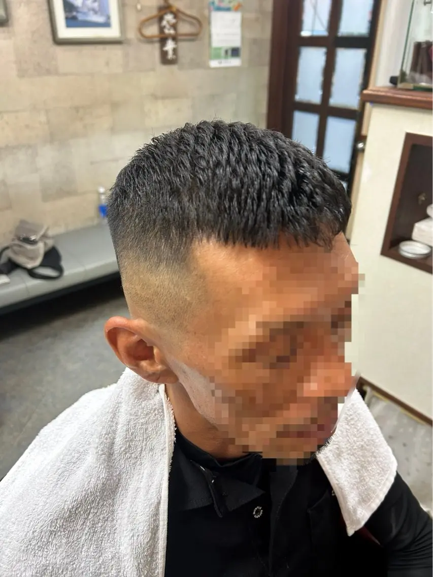 ショート パーマ フジイ ケイスケのヘアスタイル