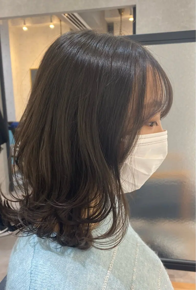 ミディアム カット トリートメント ✨似合わせボブ✨ 縮毛矯正のヘアスタイル