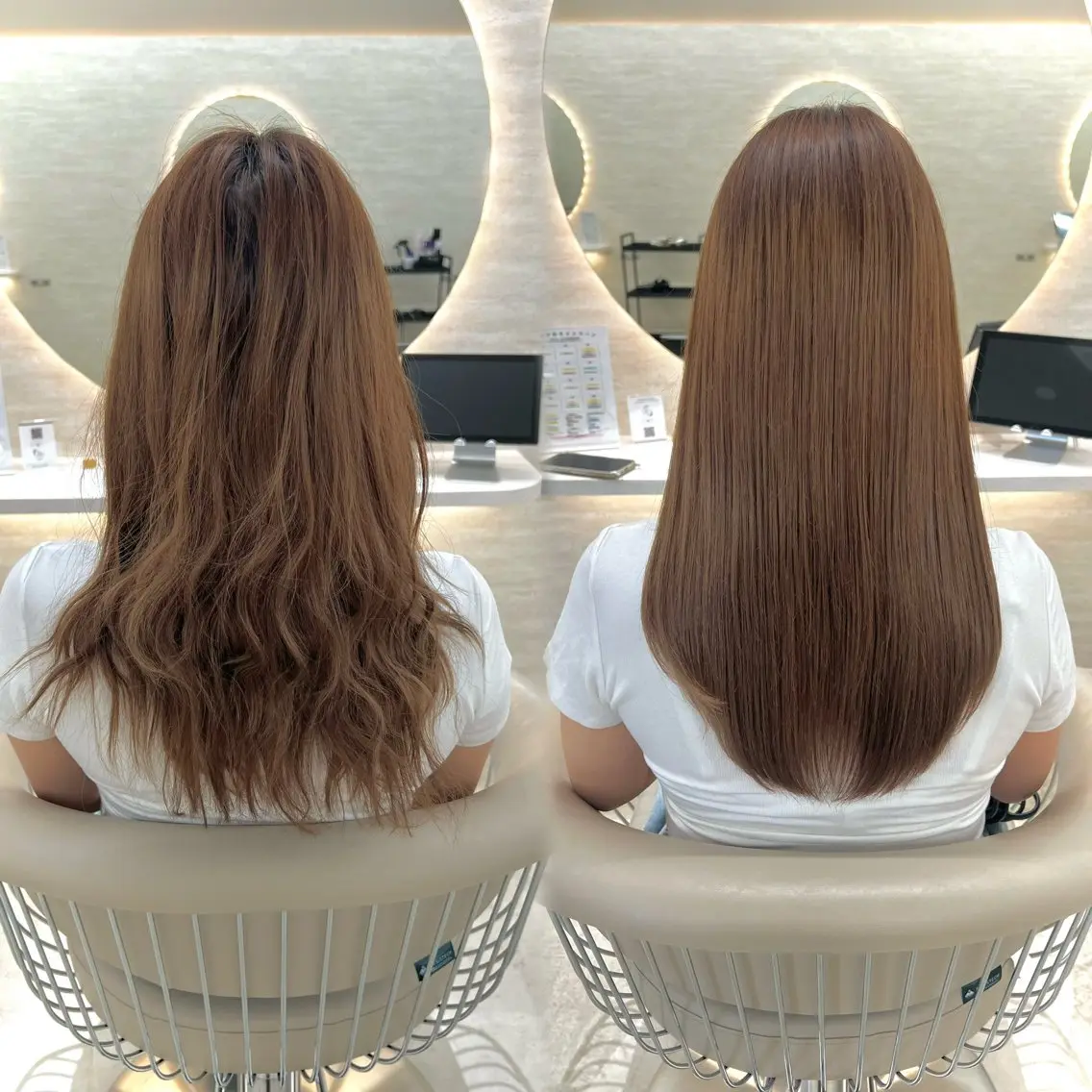 セミロング 髪質改善 トリートメント カラー/縮毛矯正 モデル募集中/ともはのヘアスタイル