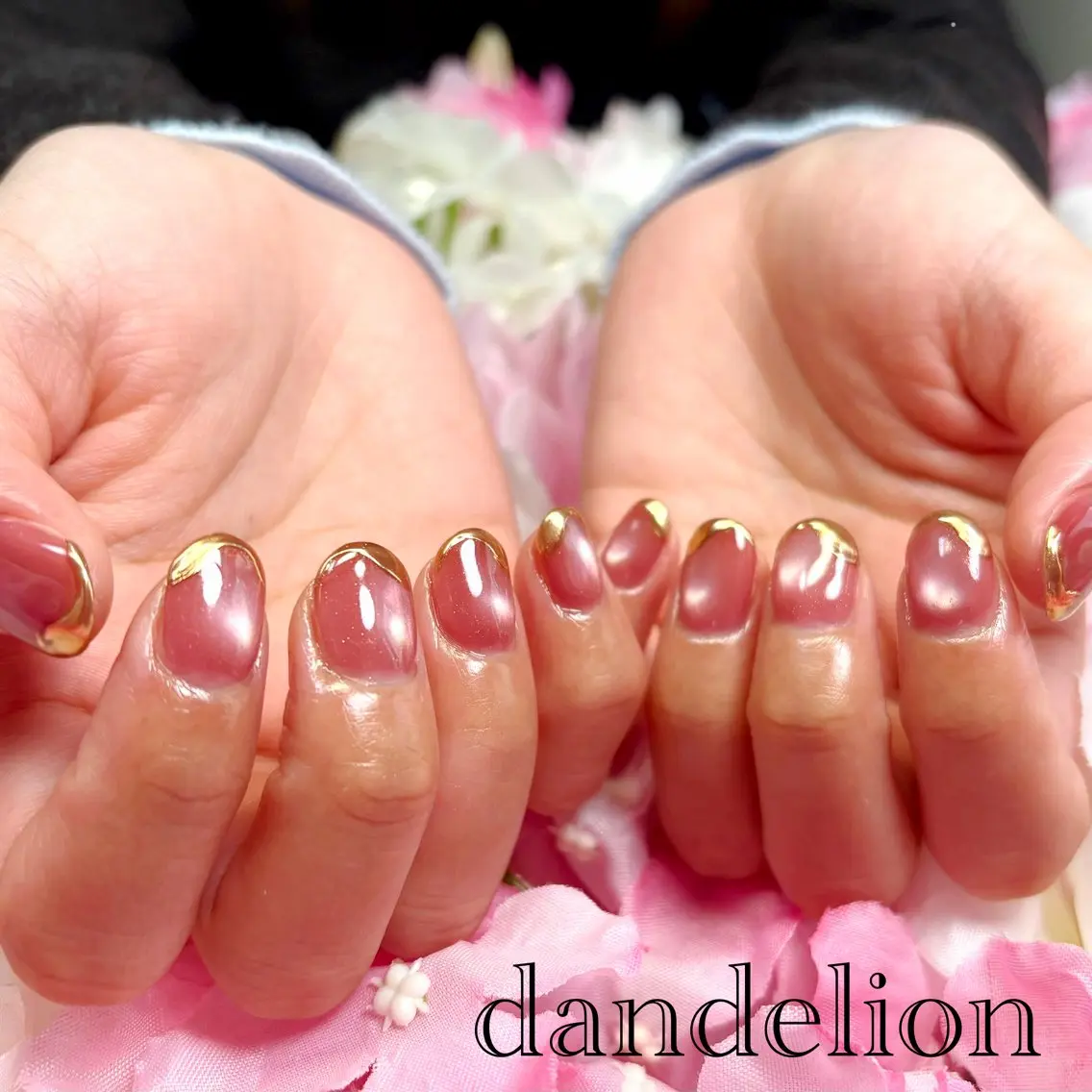 ネイル ハンドネイル ハンドケア dandelion ダンデライオンのネイルデザイン