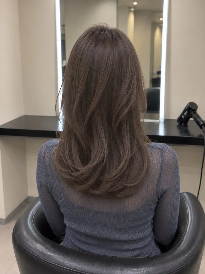 ミディアム カラー ブラウンカラー トリートメント 🌈ウルトワ水素 髪質改善naru🌈のヘアスタイル