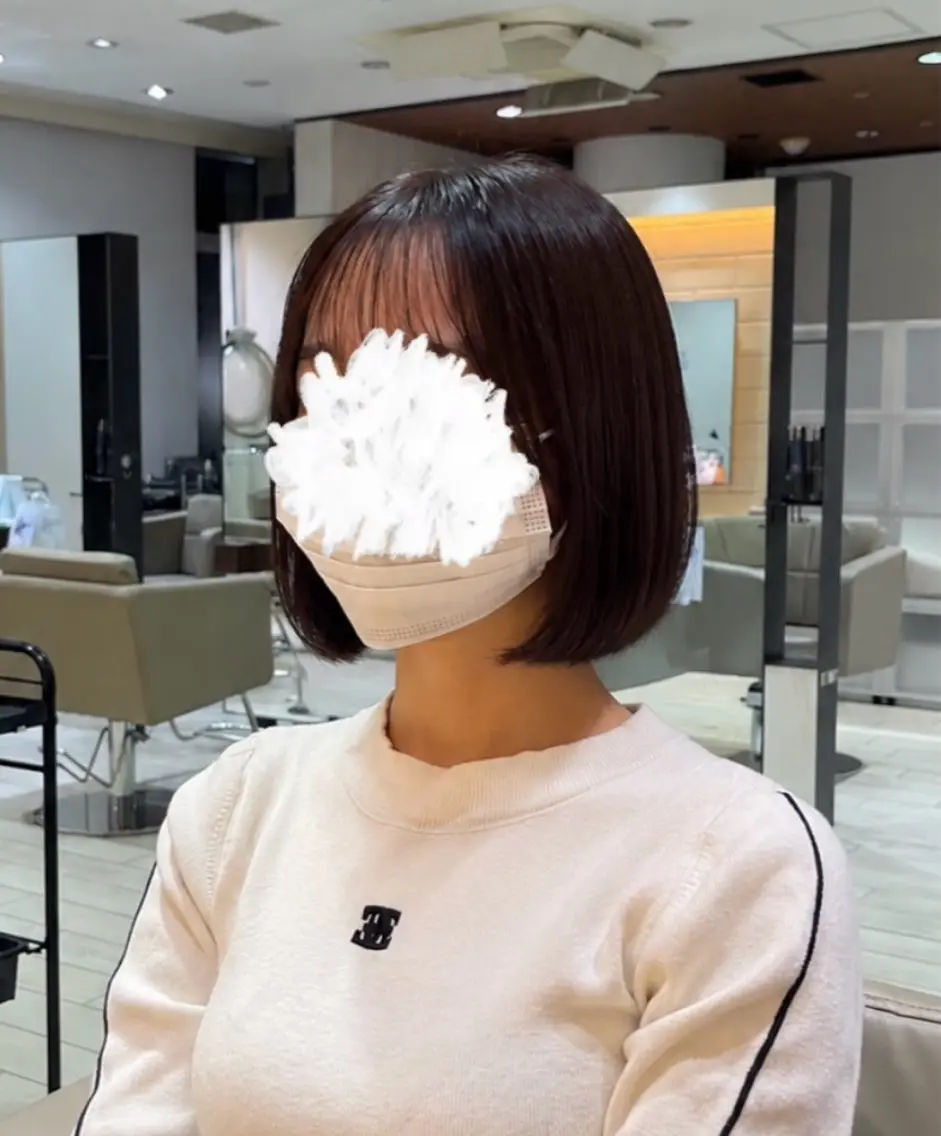 ショート カラー ボブ 【AIR銀座】 園田萌華のヘアスタイル