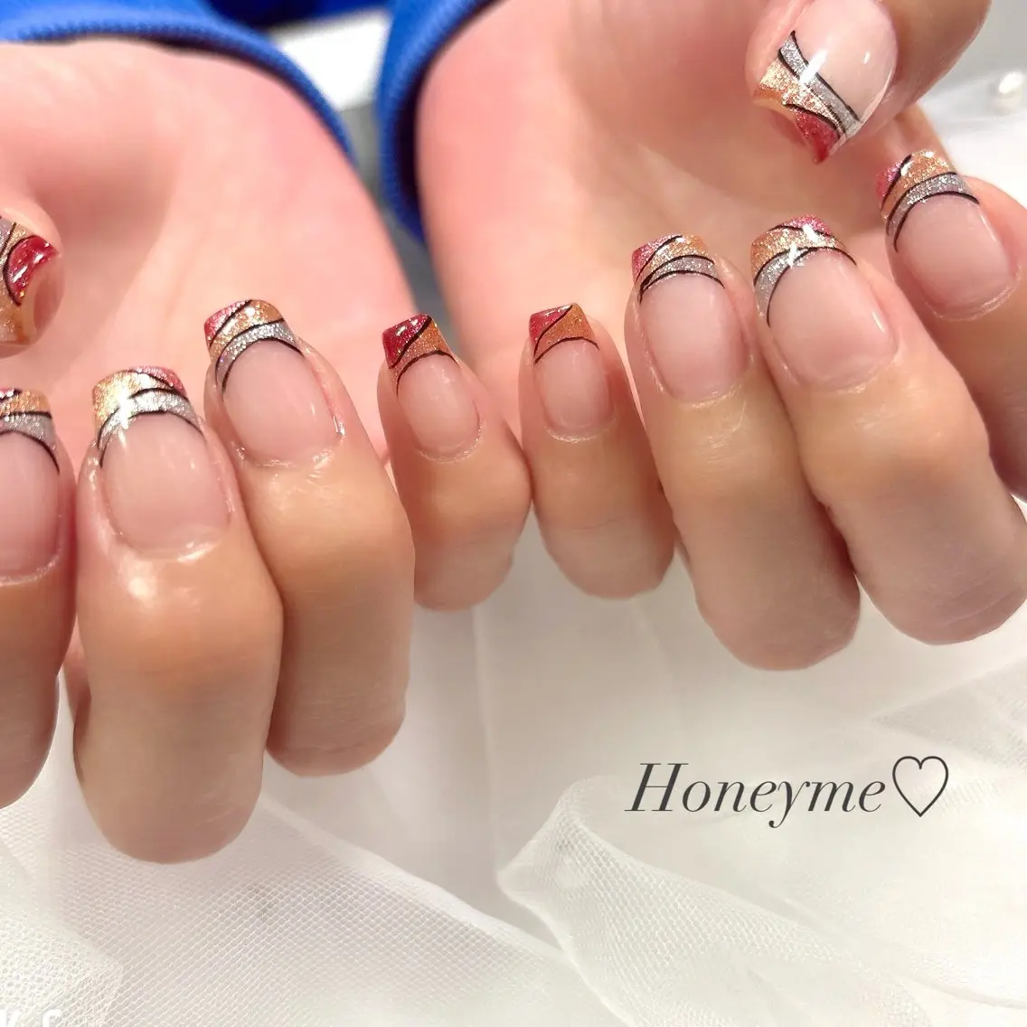 ネイル 持ち込み Honey me ❁⃘*.ﾟのネイルデザイン