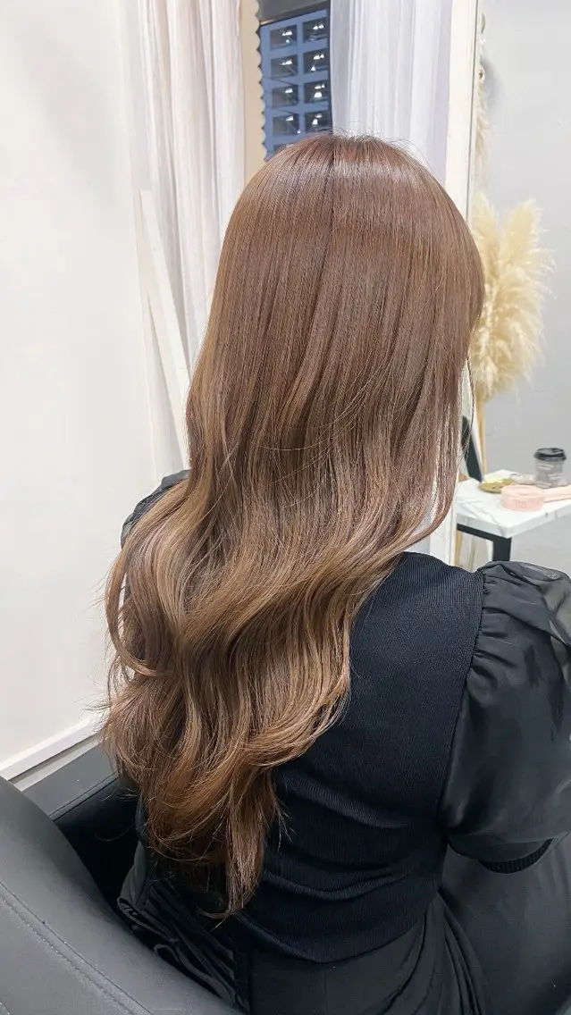 ロング ヘアカラー トリートメント XELM/Aoi/ /高崎/ハイトーン/のヘアスタイル