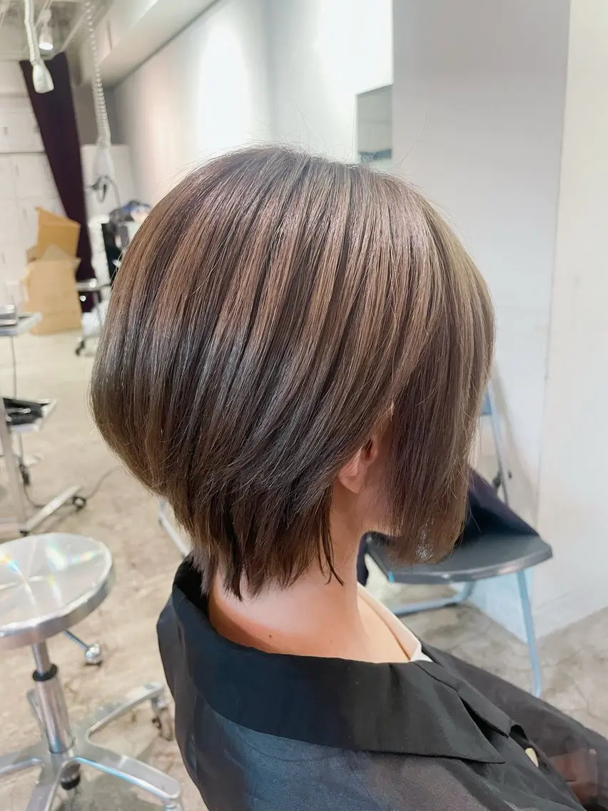 ショート カット ヘアカラー mitchy モデル様募集中♪のヘアスタイル