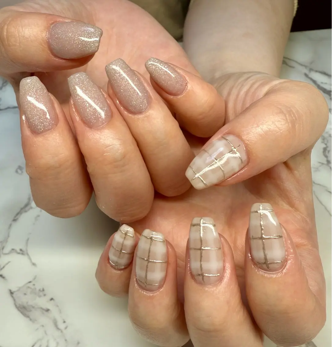 ネイル アートネイル チークネイル フレンチネイル キラキラネイル マグネットネイル Mai’s nailのネイルデザイン