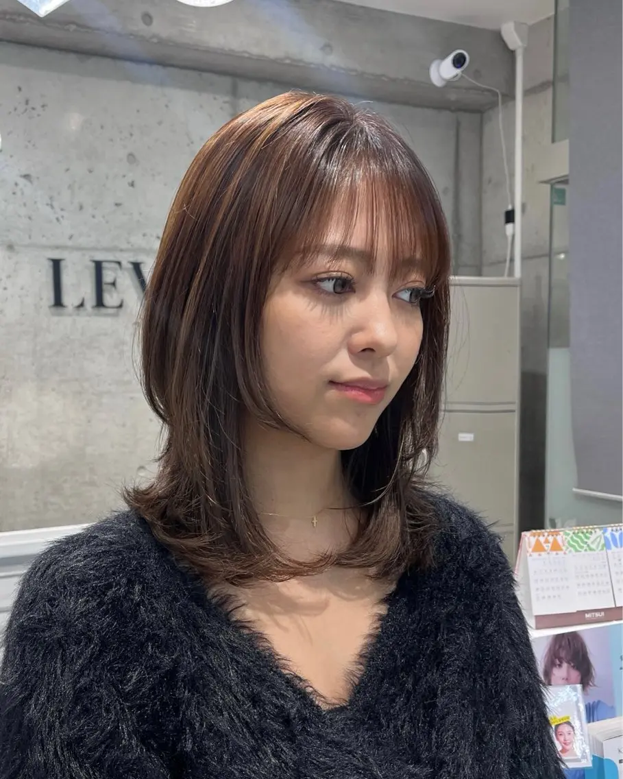セミロング 🫧伊東　美優🫧 レイヤーカット⭐︎のヘアスタイル