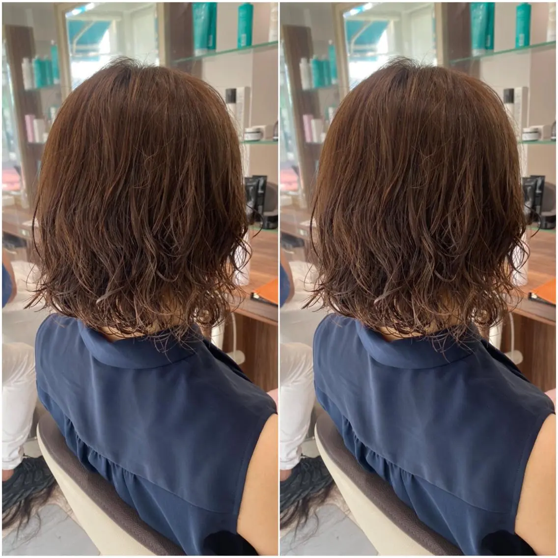 ショート パーマ 全席個室 暖色カラー Zina松園優香🌸のヘアスタイル