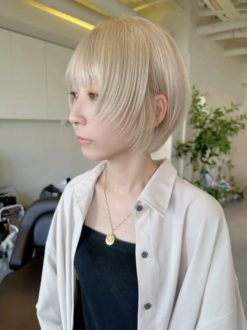 ショート 似合わせカット カット ヘアカラー ✨やわらかヘア✨ ✂️杉浦優仁のヘアスタイル