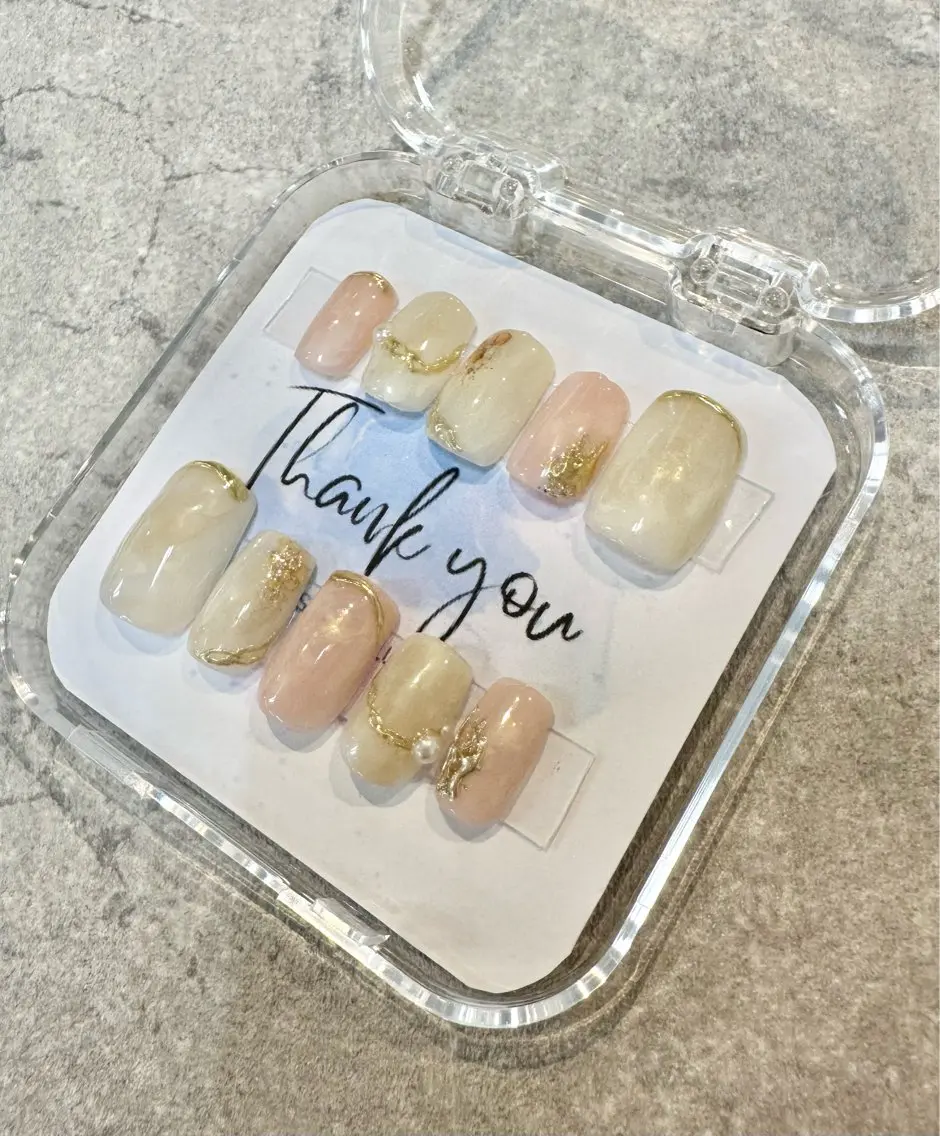 ✨ブライダルネイル受付中✨👘【ネイルオーダーチップ&ケース&テープ込み】💅🏻✨9,900円~の写真