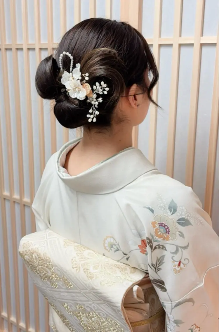 セミロング ヘアセット YUMEYAKATA 五条店のヘアスタイル