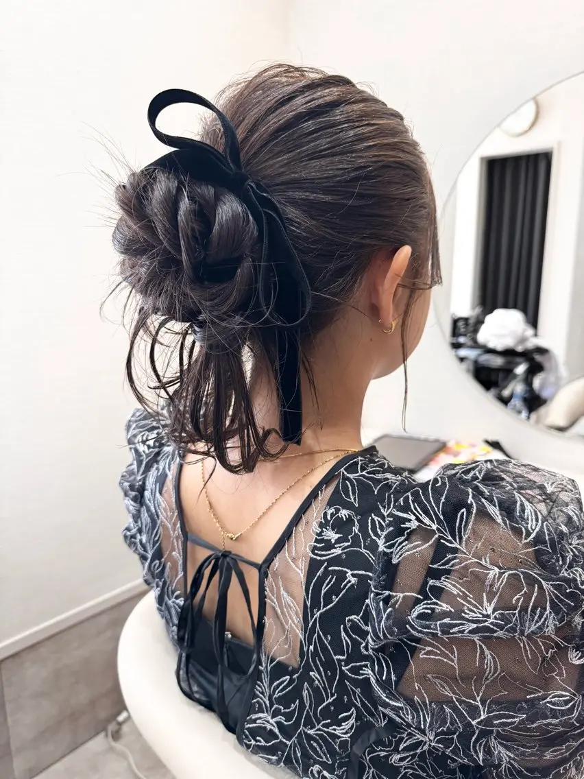 ヘアアレンジ ヘアセット 伴藤 寿男のヘアスタイル