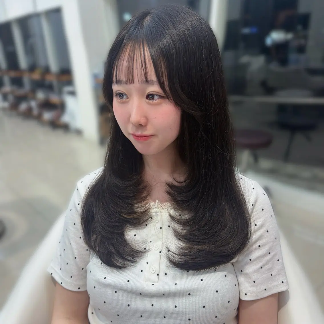 セミロング 顔周り似合わせ/ツヤ カラー🌙🪽じゅりのヘアスタイル