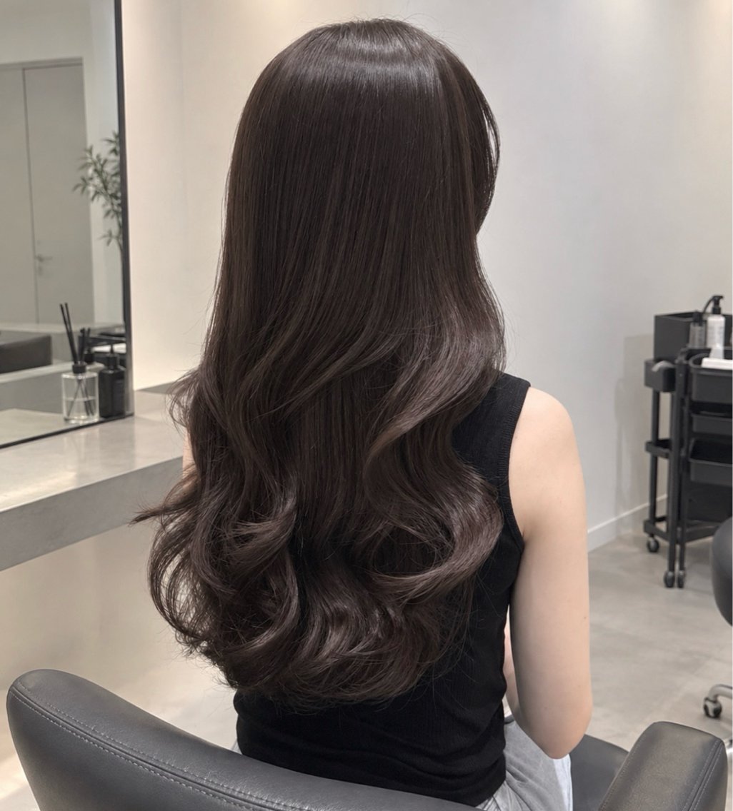 ロング パーマ デジタルパーマ パーマ 美髪縮毛矯正/ 髪質改善/ゆいなのヘアスタイル