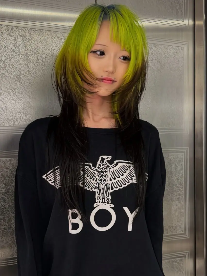 ロング カラー レイヤー×ハイトーン ×デザイン 啓太のヘアスタイル