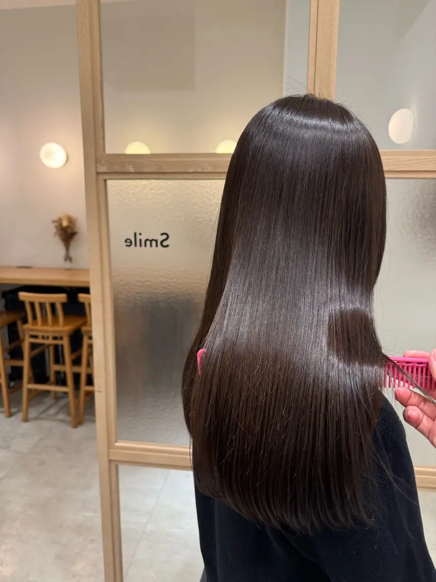 ロング カット ヘアカラー トリートメント 𓍯柔らかhair 𓍯 yukinoのヘアスタイル