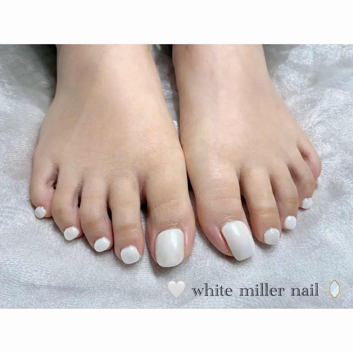 🐾【foot】ミラーネイル（オフなし）の写真