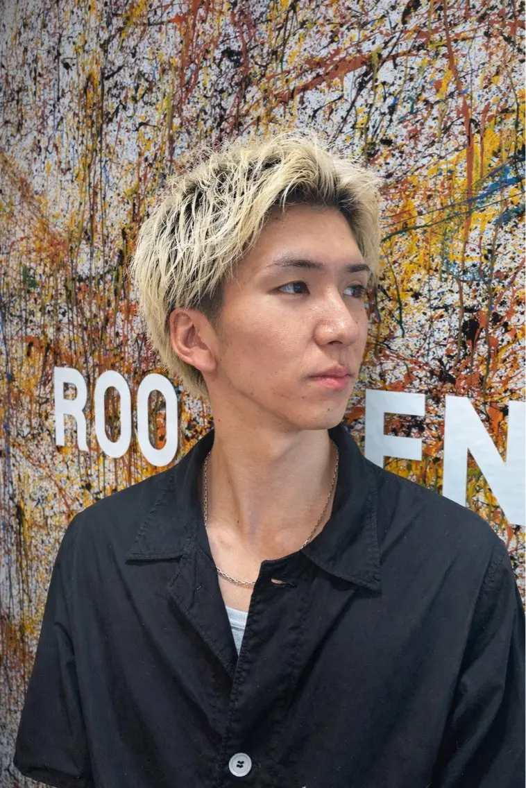 カラー メンズ 奈 愛のヘアスタイル