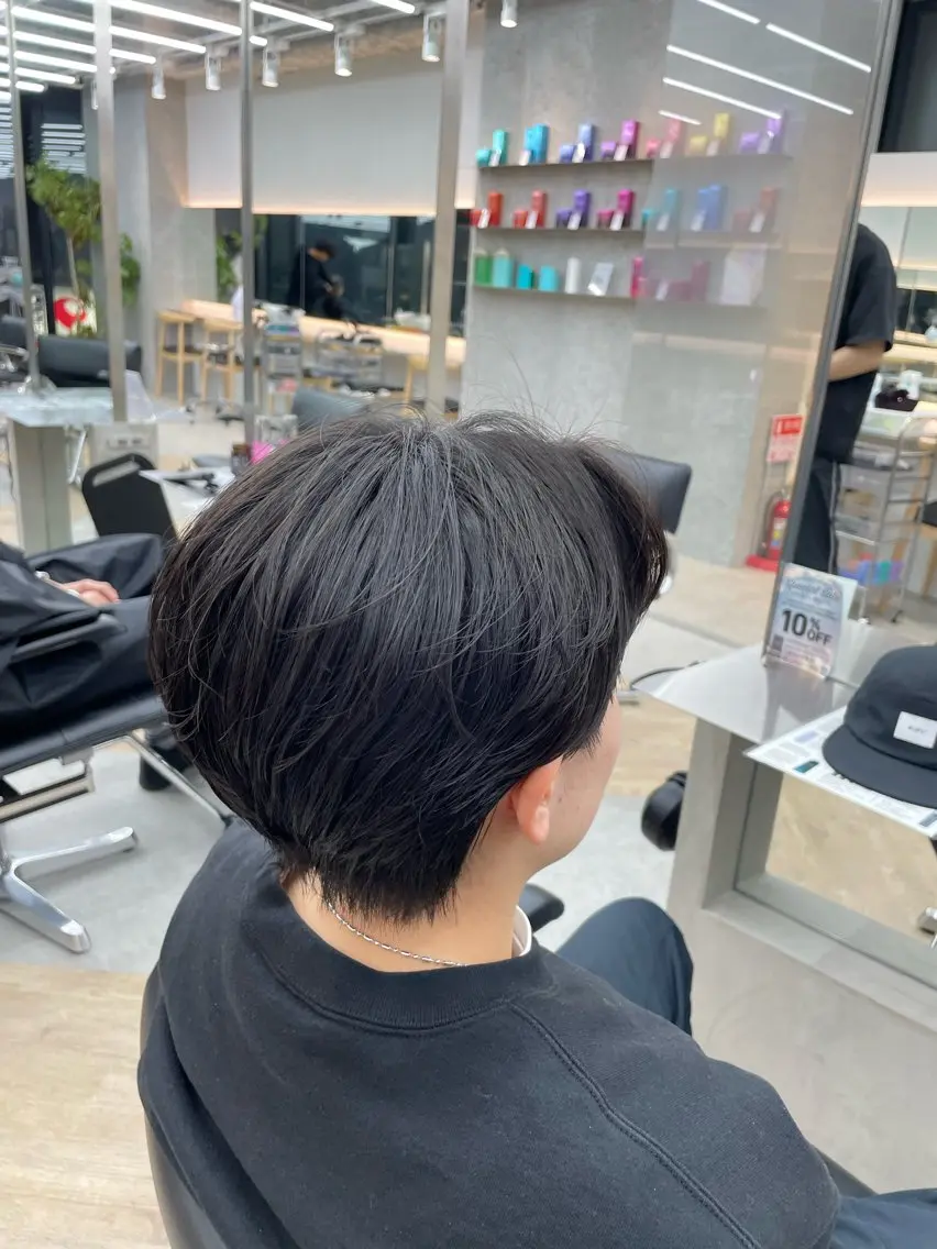 ショート パーマ メンズ メンズ縮毛矯正 /栄/山本千太のヘアスタイル