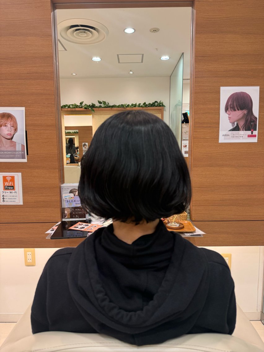 ショート ボブ パーマ かほ /ナチュラルカラーのヘアスタイル