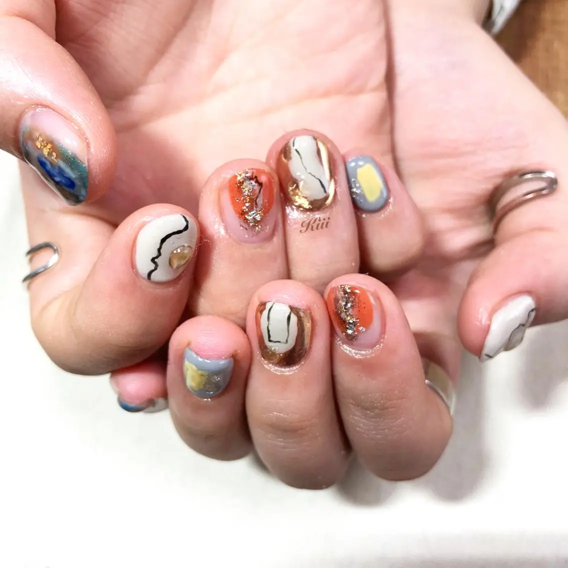 ネイル ハンドネイル フットネイル kiii.__ ✴︎*のネイルデザイン