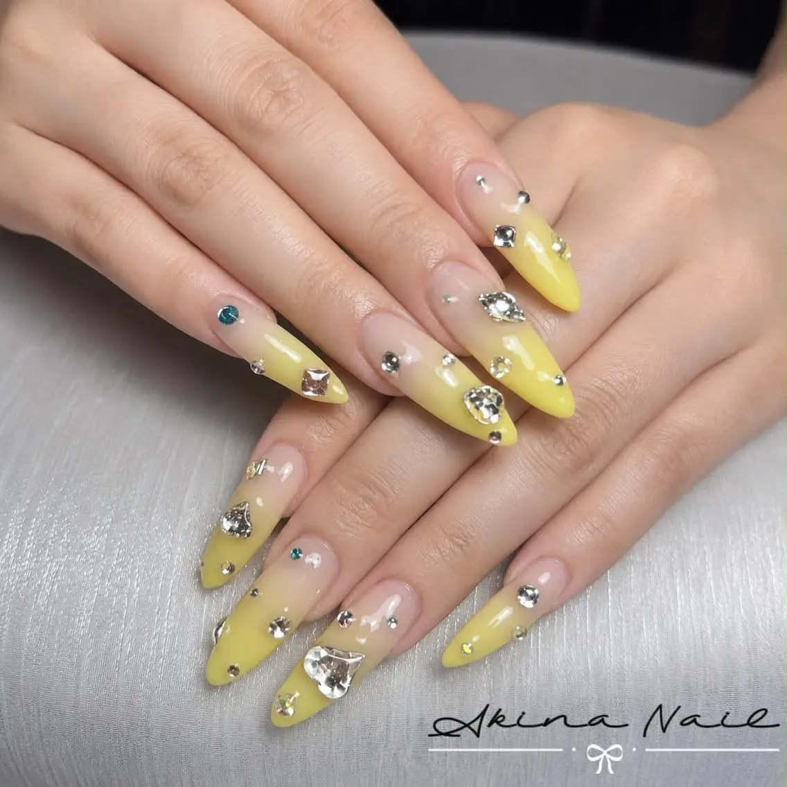 ロング ハンドネイル Akina Nail 亀戸のネイルデザイン