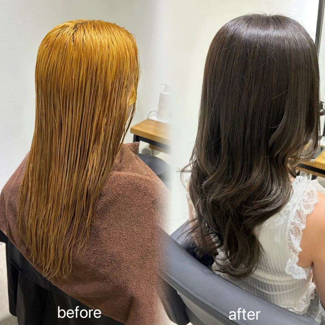 カラー ヘアカラー anB アオイのヘアスタイル