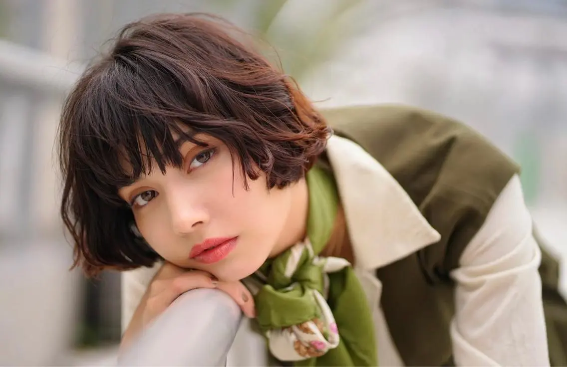 ショート カラー バレイヤージュ ブリーチ ダブルカラー ハイライトカラー イルミナカラー Sara newi 🎀透明感🎀のヘアスタイル