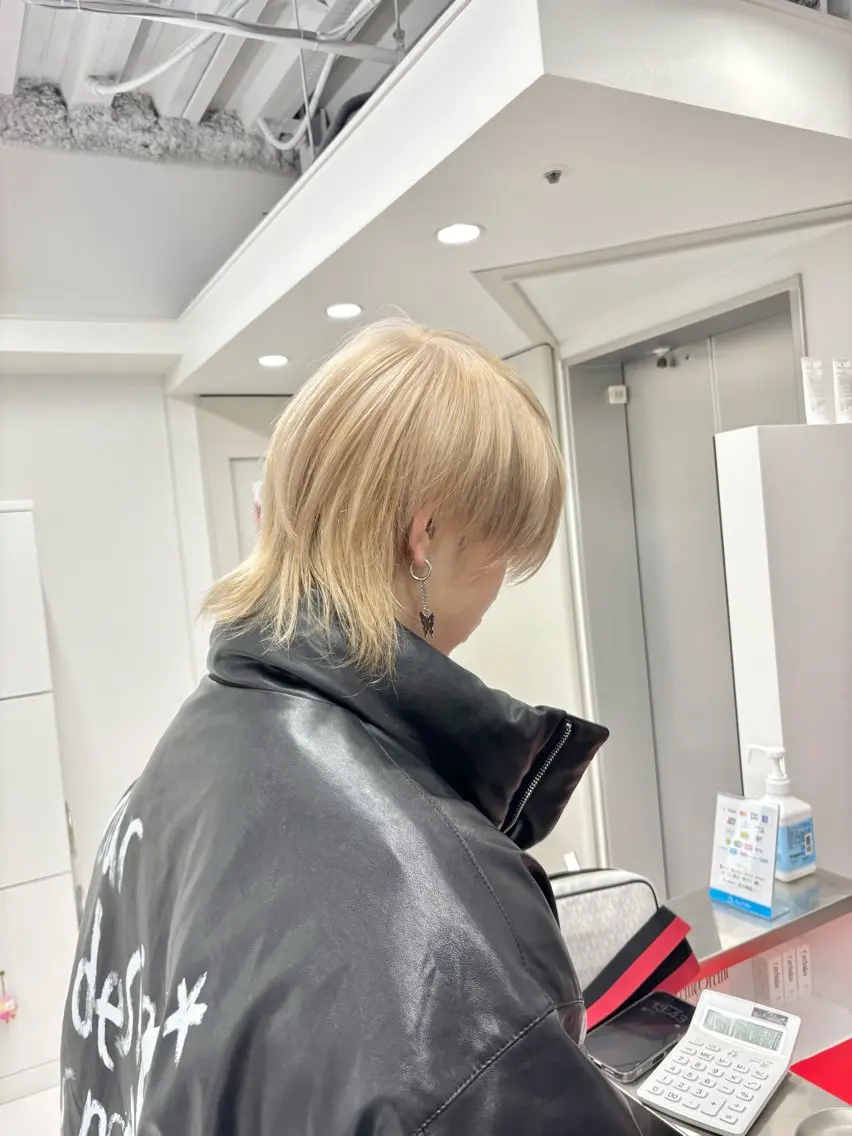 カラー メンズ ヘアカラー トリートメント 🎀ブリーチモデル 🎀募集中/moyuのヘアスタイル