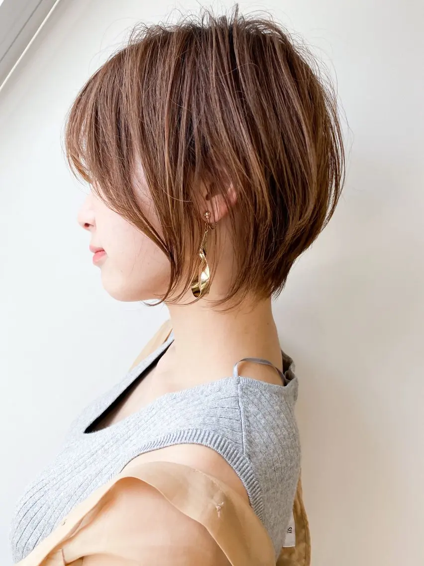 ショート 岸 優貴のヘアスタイル