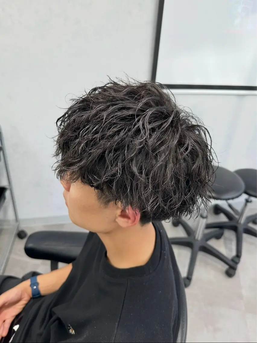 ショート カット パーマ 高橋 昂大のヘアスタイル