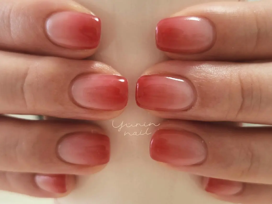 ネイル グラデーション ショートネイル専門 yurin nailのネイルデザイン