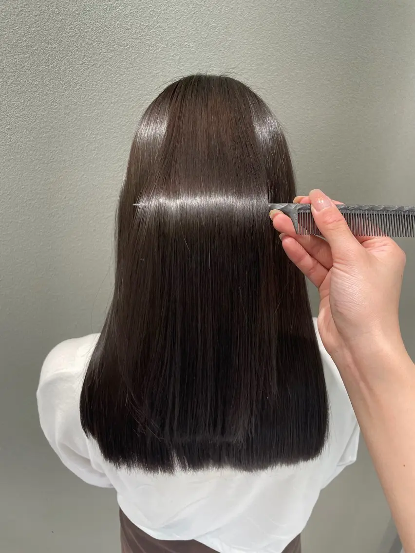 セミロング 髪質改善 トリートメント Lino nanaのヘアスタイル