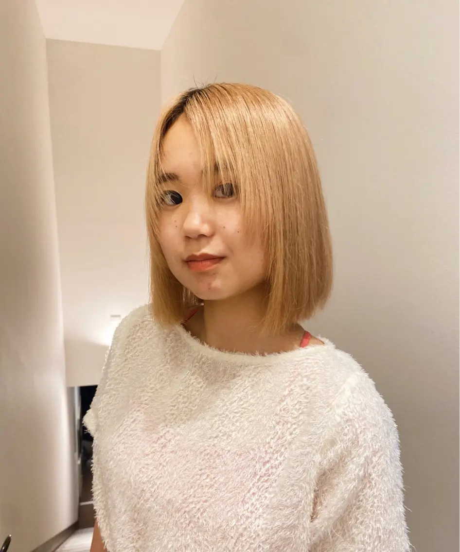 ショート カラー 顔周りカット 似合わせカット 似合わせカット/ パーマ/藤田和樹のヘアスタイル