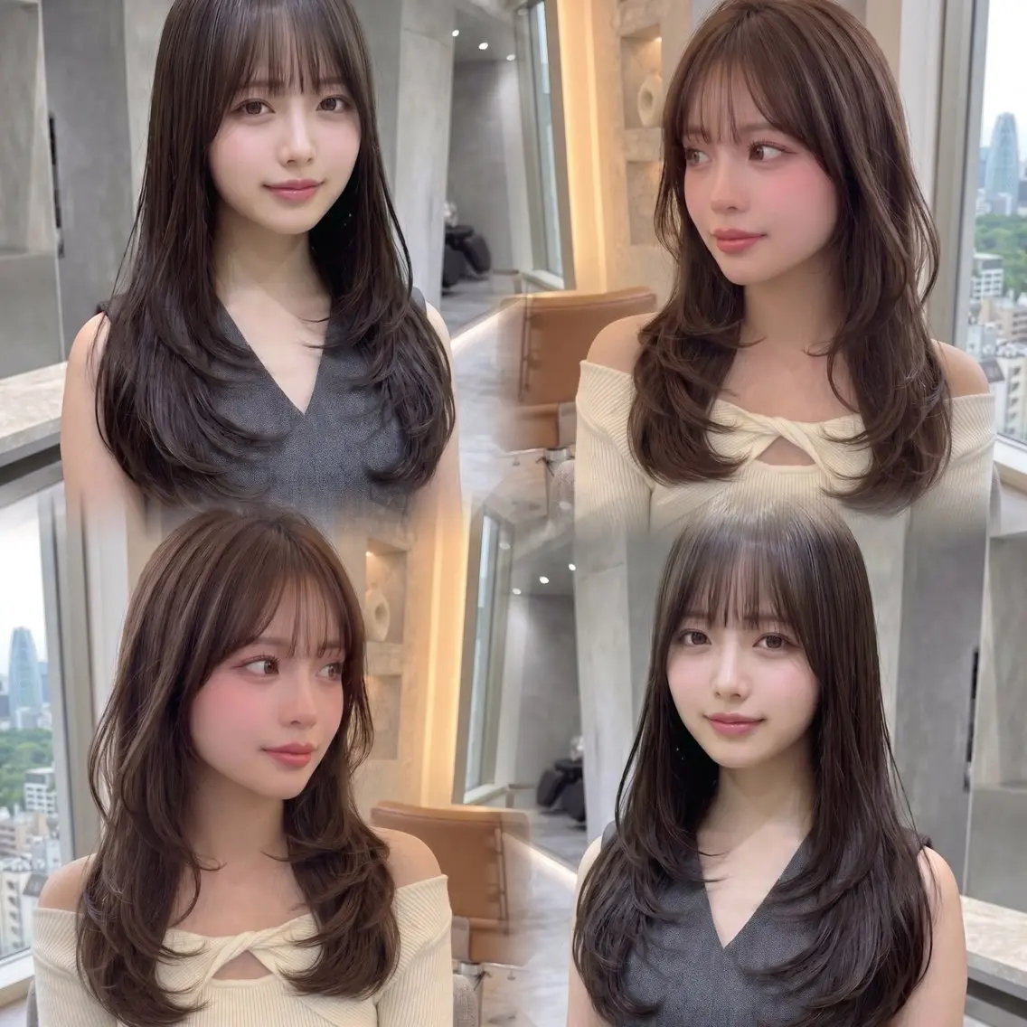 🌷🫶韓国っぽレイヤー🎀💖似合わせカット➕2stepTR🫧✨の写真