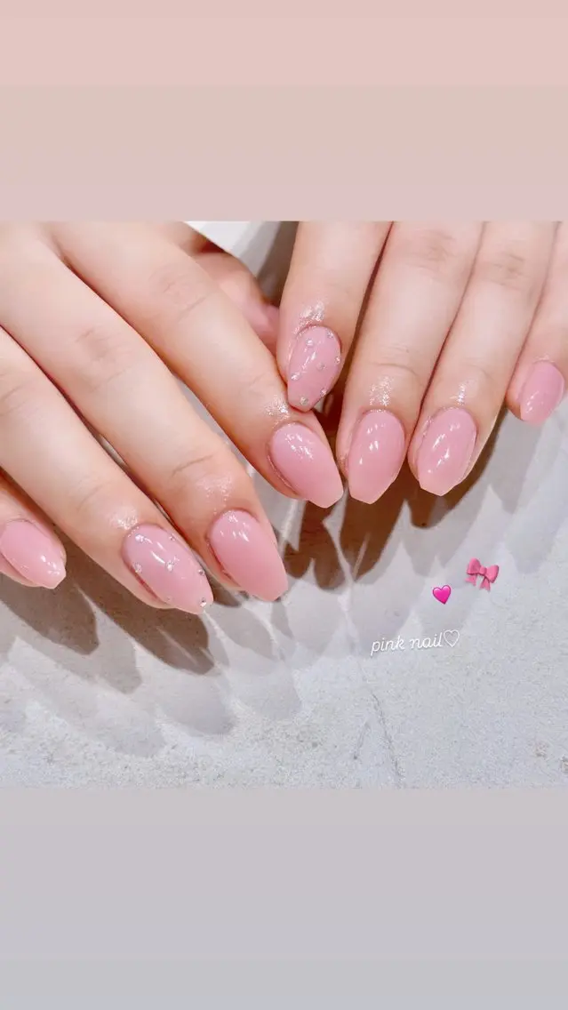 ネイル ガーリー オフィスネイル ワンカラーネイル ピンク シンプルネイル ハンドネイル Bianca♡ SUGIYAMAのネイルデザイン