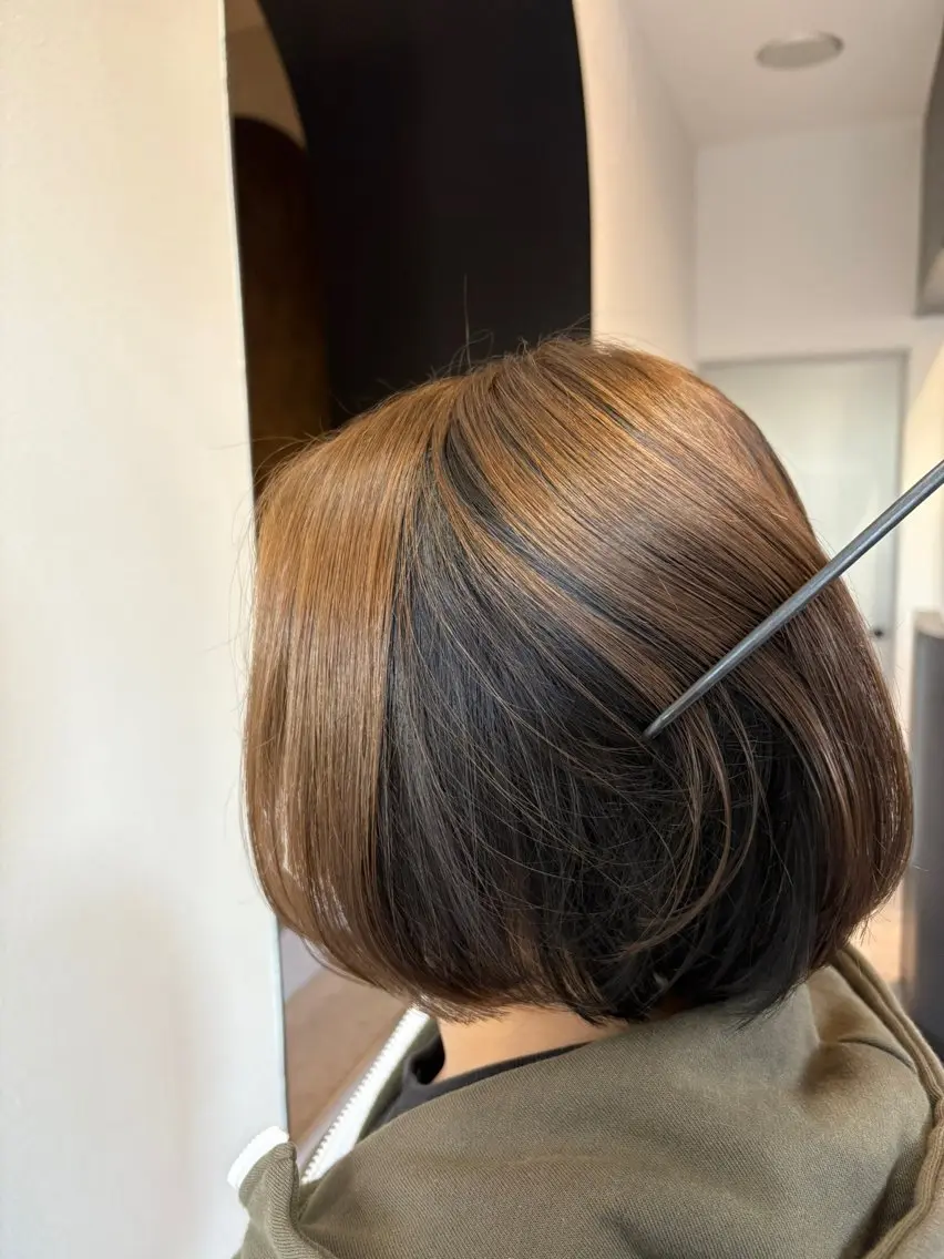 ミディアム カラー カット ヘアカラー トリートメント I'sm KOUSAKUのヘアスタイル