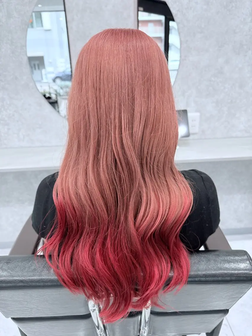 ロング カラー 🌺ハイトーン🌺 矢葺 なぎさ🌺🌺のヘアスタイル