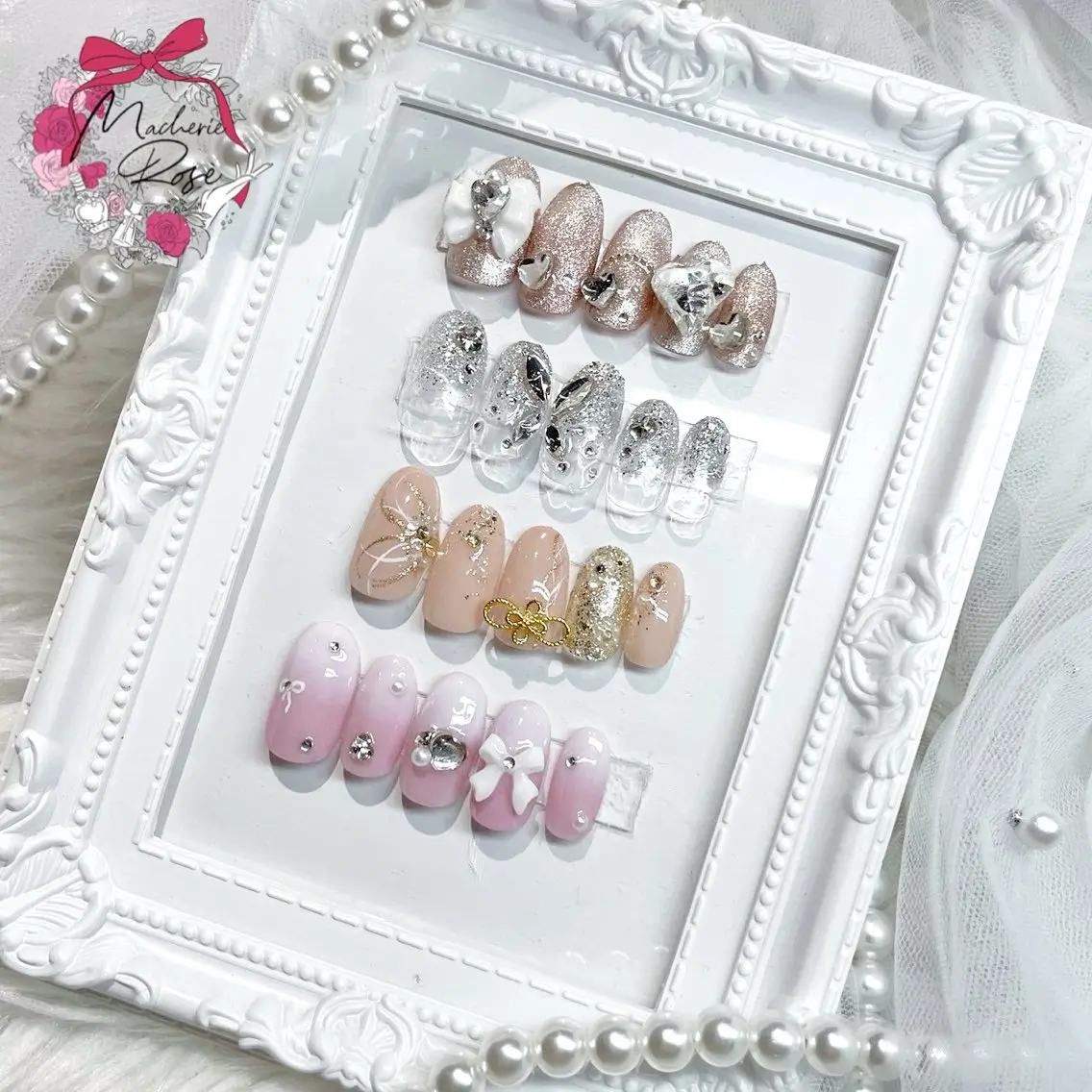ネイル Macherie Rose Jrのネイルデザイン