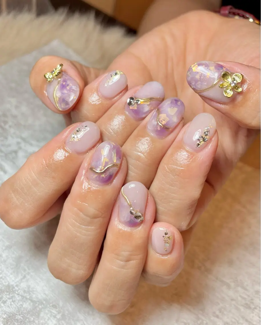 ネイル 持ち込み ニュアンスネイル nana .のネイルデザイン