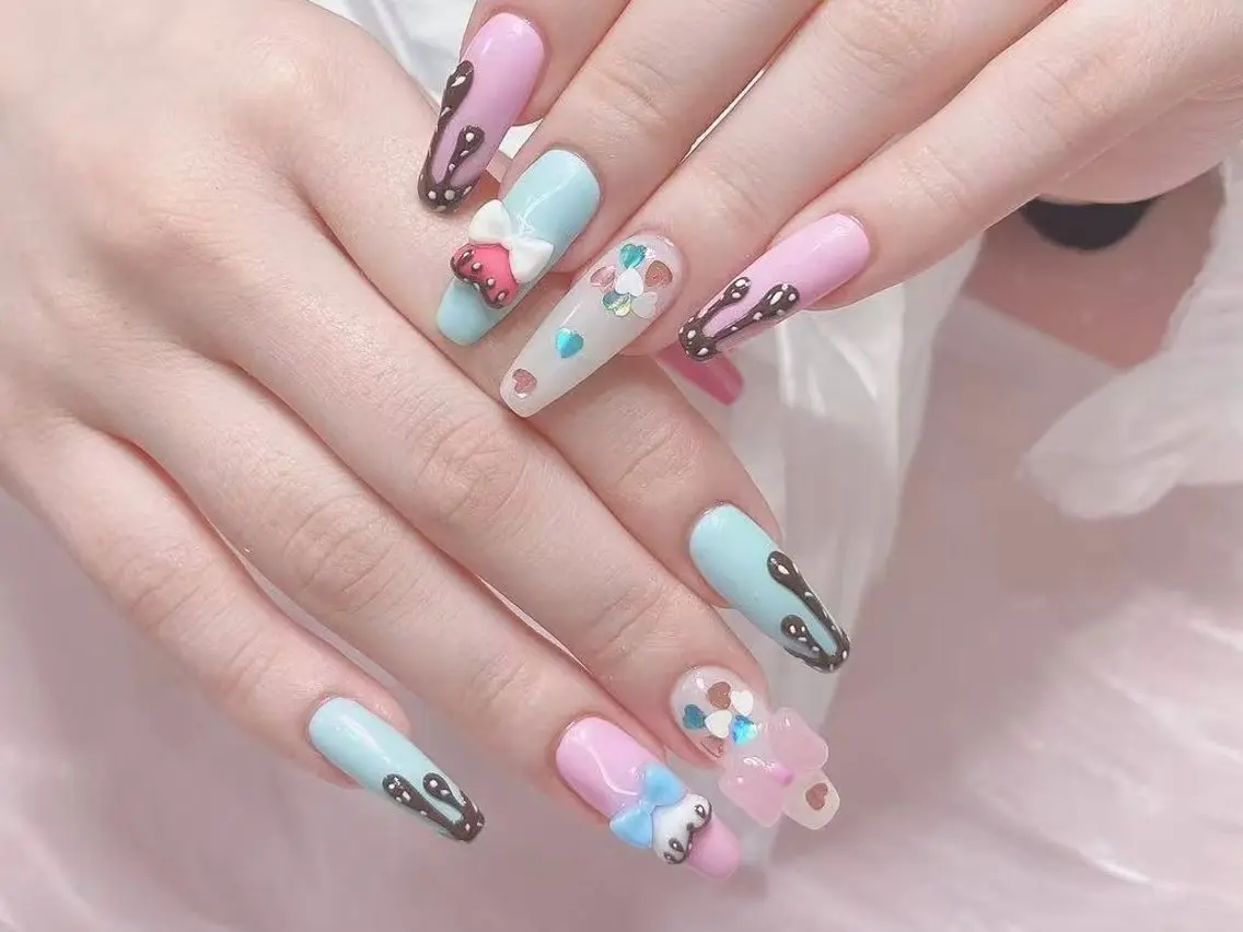 ネイル 春ネイル ハンドネイル ジョリ kasumi🌹💅のネイルデザイン