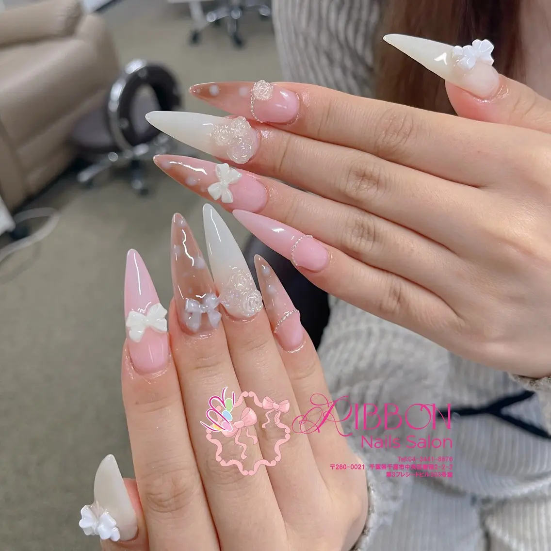 ネイル ハンドネイル ribbonnail salonのネイルデザイン