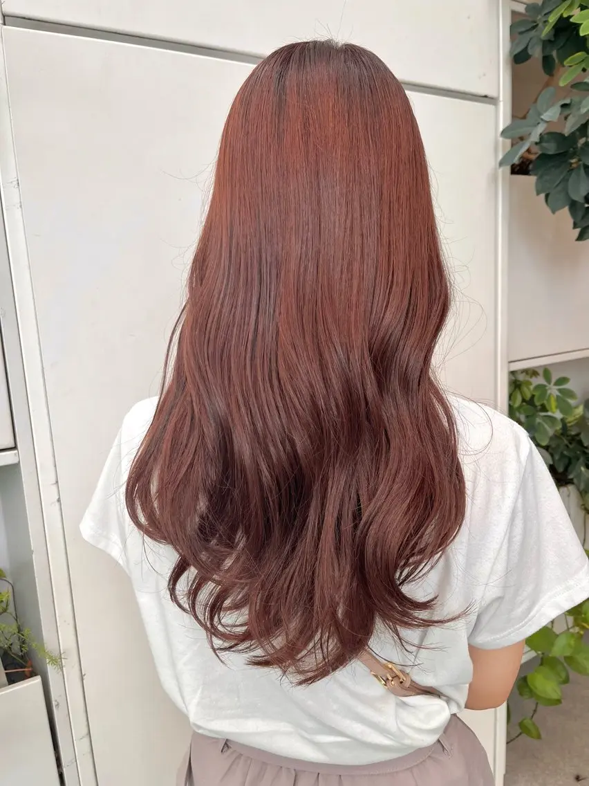 ロング カラー ブラウンカラー ピンクカラー ピンクブラウン くさかみさき🌼暖色 /耳つぼ/オタク🌼のヘアスタイル