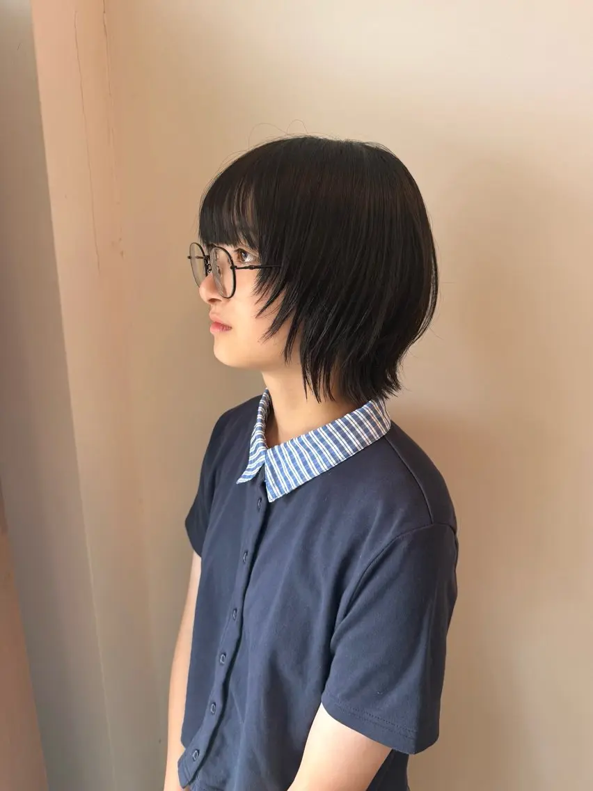 ミディアム ボブレイヤー ボブ 顔まわりレイヤー 顔周りカット レイヤーカット カット fulam/ WATANABEのヘアスタイル