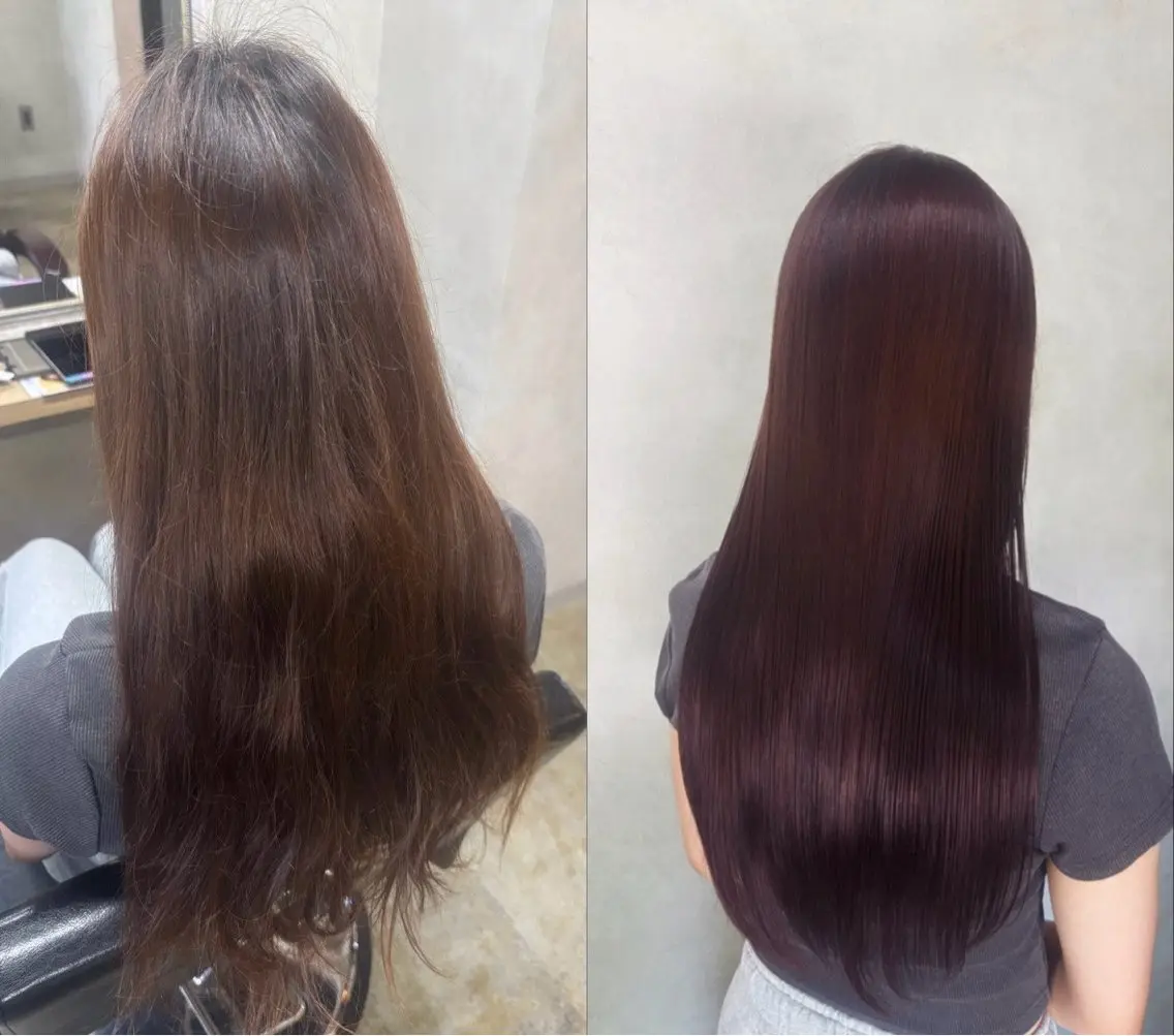 カラー ブリーチ 透明感カラー ラベンダーカラー ラベンダーピンク ブリーチなしカラー 塩島 彩織 🎀✩⡱のヘアスタイル