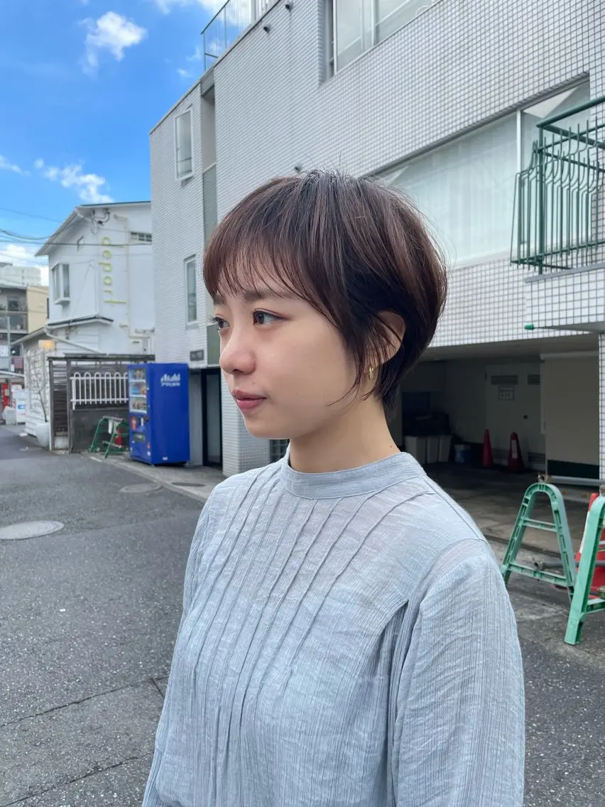 ショート カラー ショートヘア 表参道【髪質改善】 宮嶋勇太のヘアスタイル